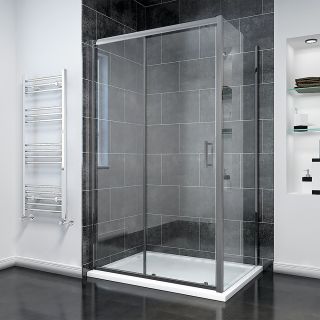 Душевой уголок Veconi Rovigo RV-055GM, 1000х700х1950, оружейная сталь, прозрачное стекло